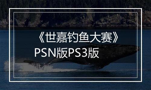 《世嘉钓鱼大赛》PSN版PS3版