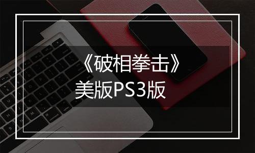 《破相拳击》美版PS3版最新版