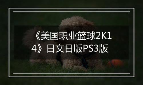 《美国职业篮球2K14》日文日版PS3版最新版