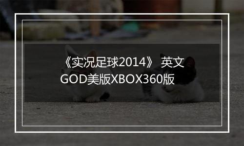 《实况足球2014》 英文GOD美版XBOX360版