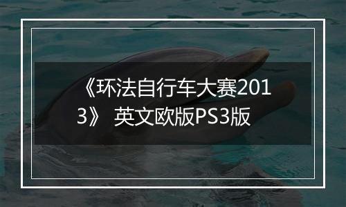 《环法自行车大赛2013》 英文欧版PS3版最新版