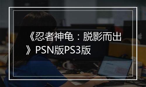 《忍者神龟：脱影而出》PSN版PS3版