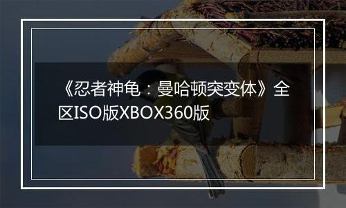 《忍者神龟：曼哈顿突变体》全区ISO版XBOX360版