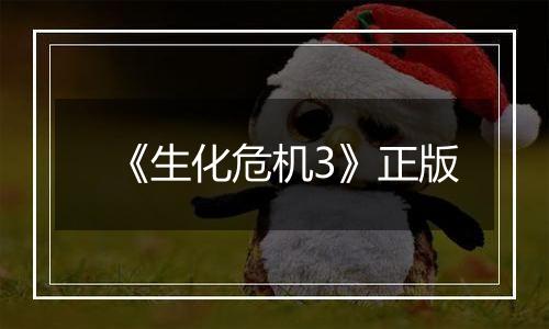 《生化危机3》正版