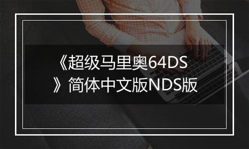 《超级马里奥64DS》简体中文版NDS版