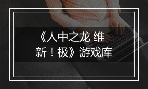 《人中之龙 维新！极》游戏库