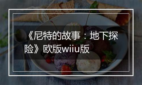 《尼特的故事：地下探险》欧版wiiu版