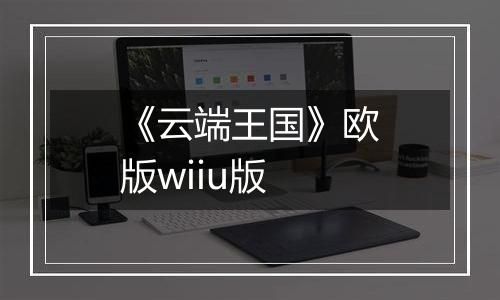 《云端王国》欧版wiiu版