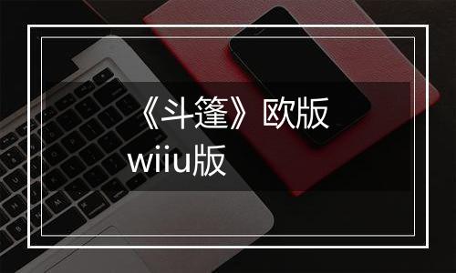 《斗篷》欧版wiiu版