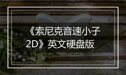 《索尼克音速小子2D》英文硬盘版