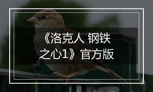 《洛克人 钢铁之心1》官方版