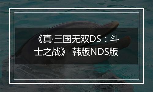 《真·三国无双DS：斗士之战》 韩版NDS版最新版