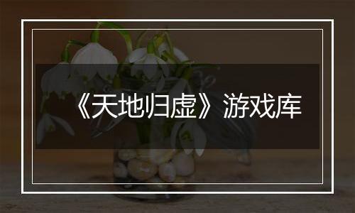 《天地归虚》游戏库