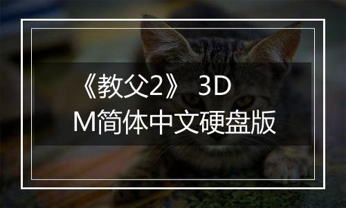 《教父2》 3DM简体中文硬盘版