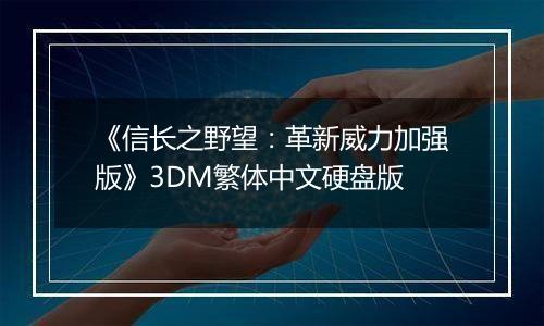 《信长之野望：革新威力加强版》3DM繁体中文硬盘版