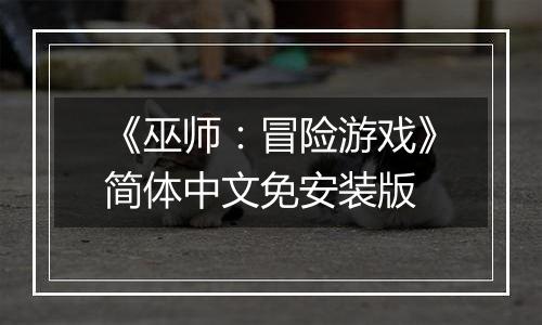 《巫师：冒险游戏》简体中文免安装版最新版