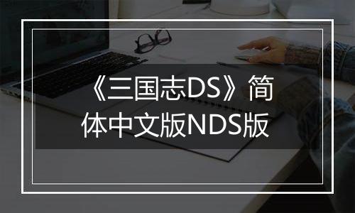 《三国志DS》简体中文版NDS版