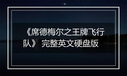 《席德梅尔之王牌飞行队》 完整英文硬盘版最新版