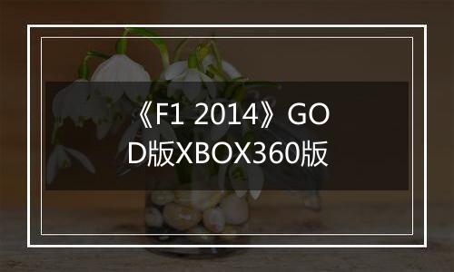 《F1 2014》GOD版XBOX360版