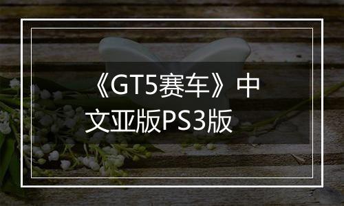 《GT5赛车》中文亚版PS3版