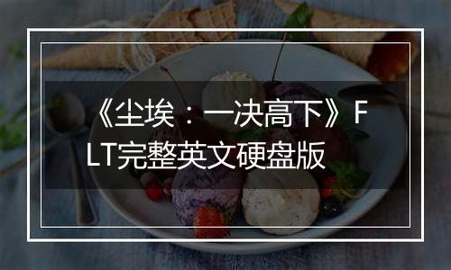 《尘埃:一决高下》FLT完整英文硬盘版最新版