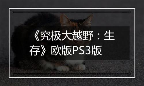 《究极大越野：生存》欧版PS3版