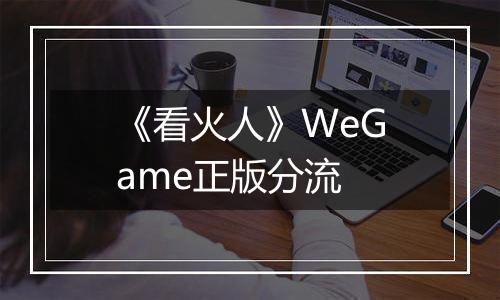 《看火人》WeGame正版分流