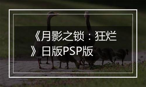《月影之锁：狂烂》日版PSP版最新版