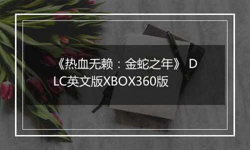 《热血无赖：金蛇之年》 DLC英文版XBOX360版