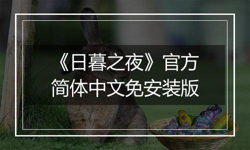 《日暮之夜》官方简体中文免安装版