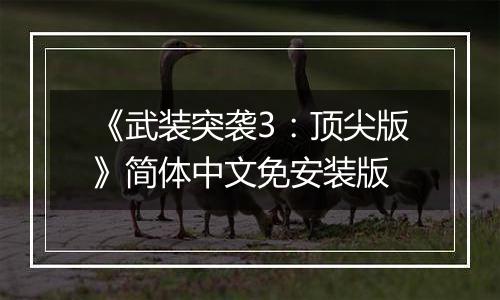 《武装突袭3：顶尖版》简体中文免安装版最新版