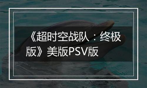 《超时空战队：终极版》美版PSV版