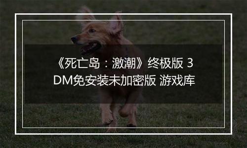 《死亡岛：激潮》终极版 3DM免安装未加密版 游戏库