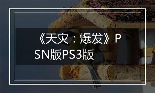 《天灾：爆发》PSN版PS3版最新版