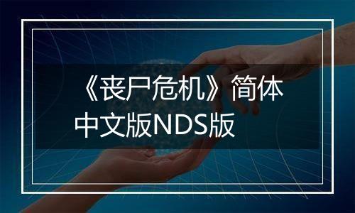 《丧尸危机》简体中文版NDS版