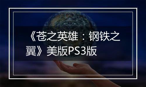 《苍之英雄：钢铁之翼》美版PS3版