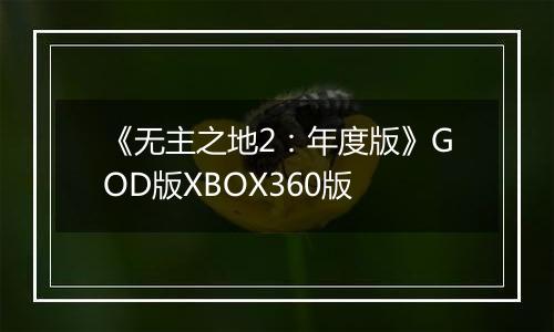 《无主之地2：年度版》GOD版XBOX360版