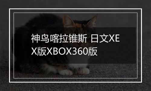 神鸟喀拉锥斯 日文XEX版XBOX360版