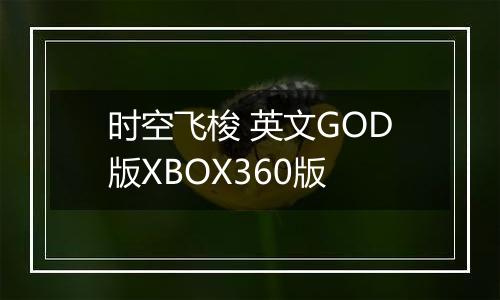时空飞梭 英文GOD版XBOX360版