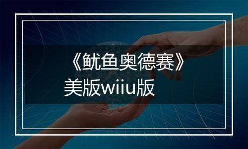 《鱿鱼奥德赛》美版wiiu版