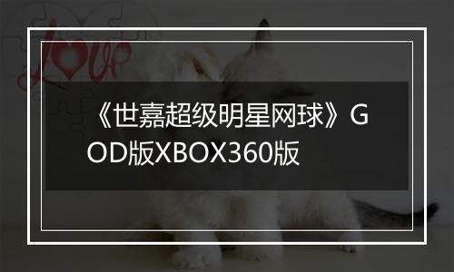 《世嘉超级明星网球》GOD版XBOX360版