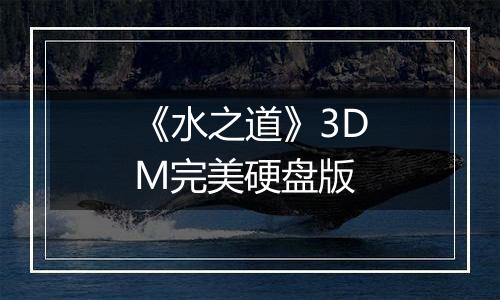 《水之道》3DM完美硬盘版