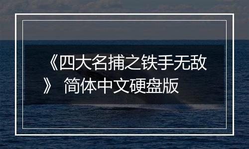 《四大名捕之铁手无敌》 简体中文硬盘版