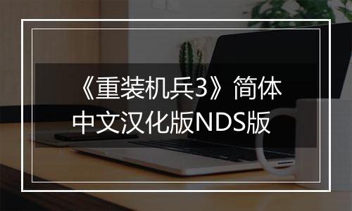 《重装机兵3》简体中文汉化版NDS版
