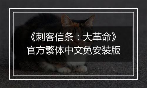 《刺客信条：大革命》官方繁体中文免安装版