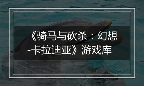 《骑马与砍杀：幻想-卡拉迪亚》游戏库