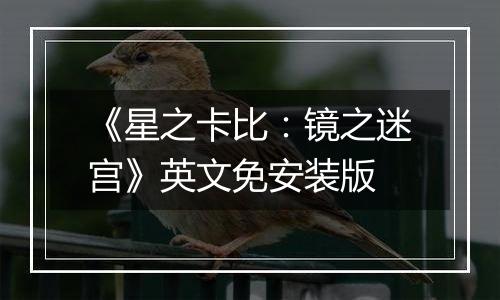 《星之卡比：镜之迷宫》英文免安装版