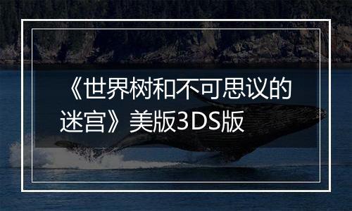 《世界树和不可思议的迷宫》美版3DS版