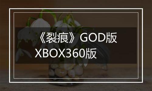 《裂痕》GOD版XBOX360版