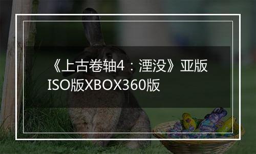 《上古卷轴4：湮没》亚版ISO版XBOX360版